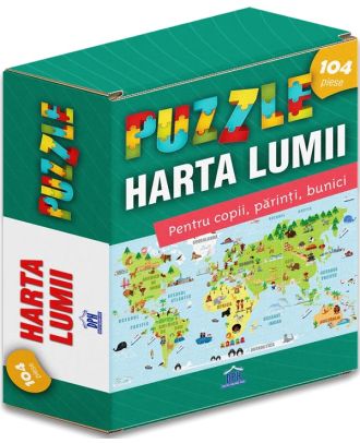 Harta lumii. Puzzle 104 piese