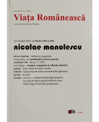 Revista Viața Românească 1/2025