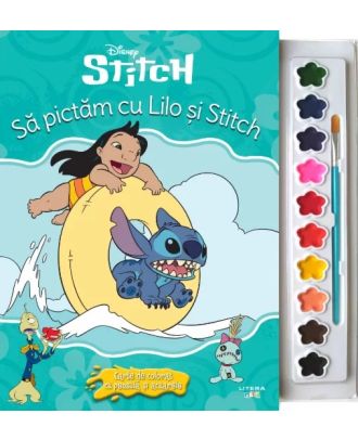 Disney. Stitch: Sa pictam cu Lilo si Stitch. Carte de colorat cu pensula si acuarele