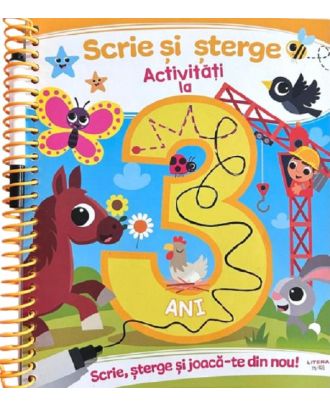 Scrie si sterge. Activitati la 3 ani