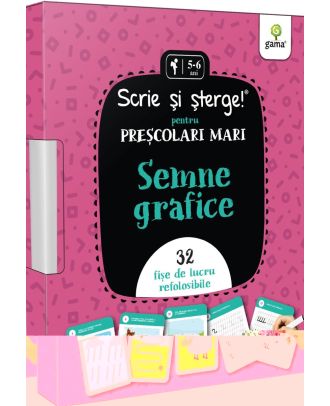 Semne grafice. Pentru preșcolari mari. Scrie si sterge