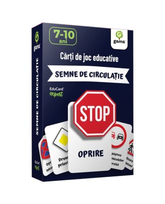 Semne de circulatie. Carti de joc educative