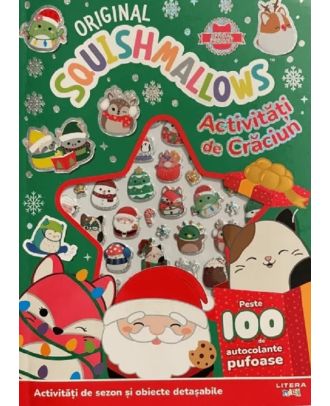 Original Squishmallows. Activitati de Craciun cu autocolante