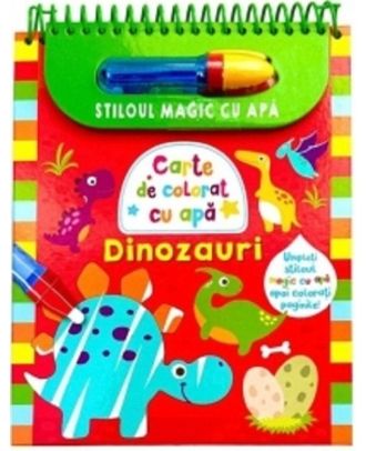 Stiloul magic cu apa. Dinozauri