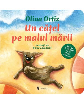 Un cățel pe malul mării