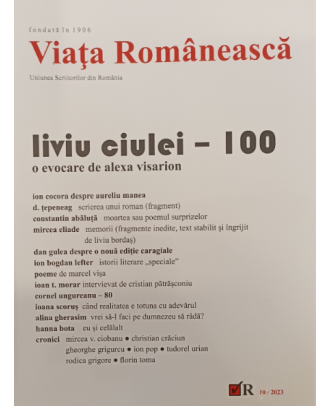 Revista Viața Românească nr. 10/2023