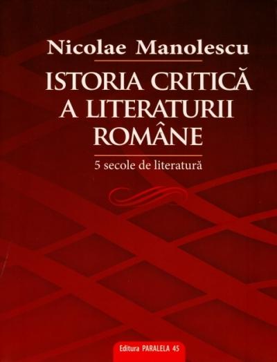 Istoria critica a literaturii romane Cartea Romaneasca