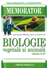 Memorator de biologie animala si vegetala pentru clasele IX-X