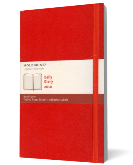 Moleskine. Daily Diary 2010. Red hard cover - Pocket